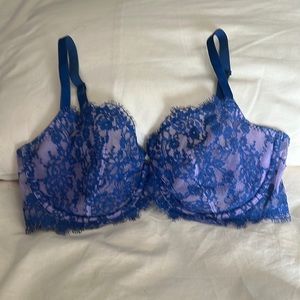 Victorias Secret Very Sexy Unlined Demi/Demi Buste Blue Bra